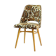 Vintage dining chair in bold flower pattern, 1960s