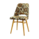 Vintage dining chair in bold flower pattern, 1960s
