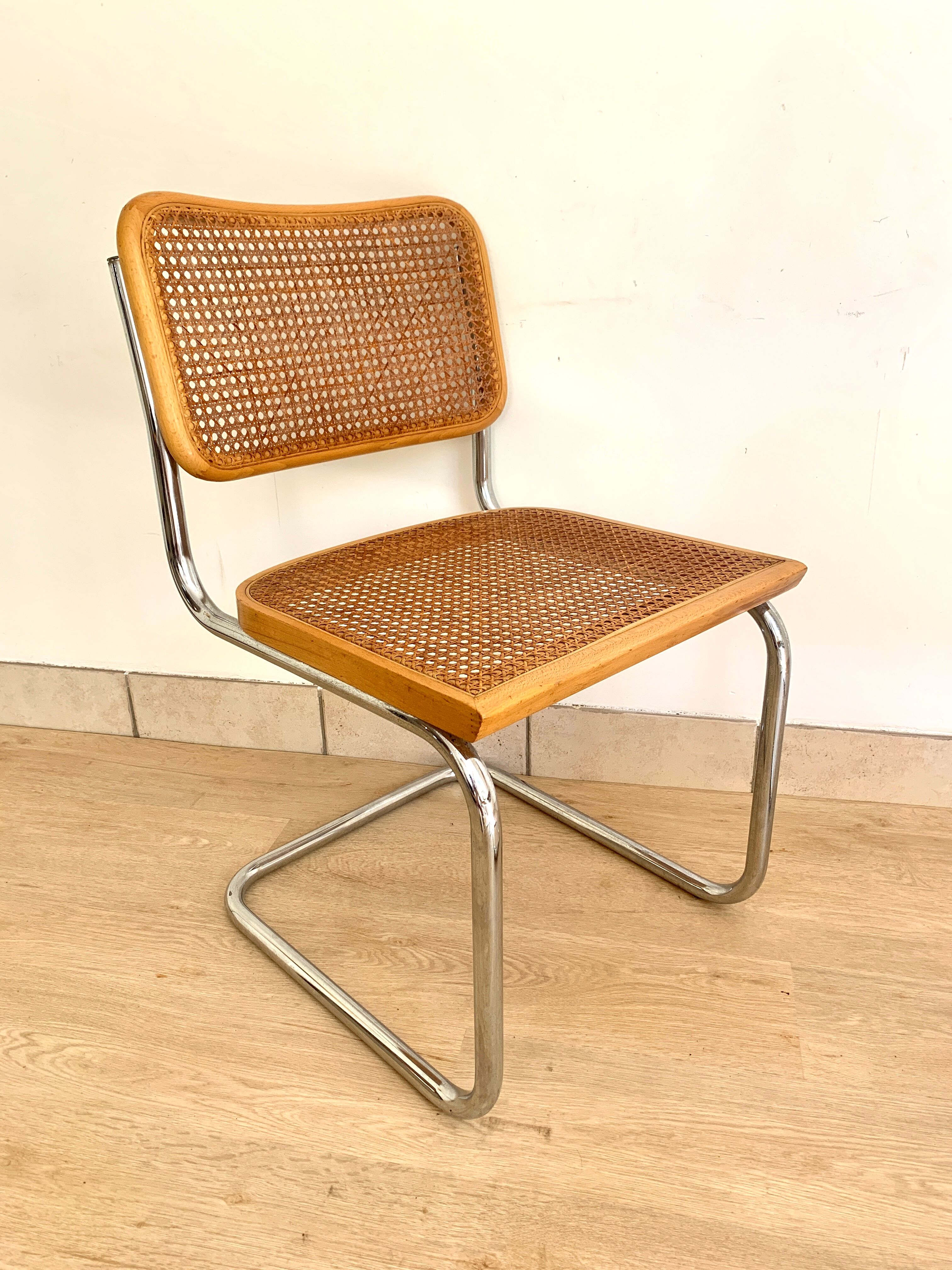 Set of 4 chairs Cesca B32 by Marcel Breuer