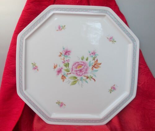Limoges porcelain octagonal serving dish decorators Nath & Cath
