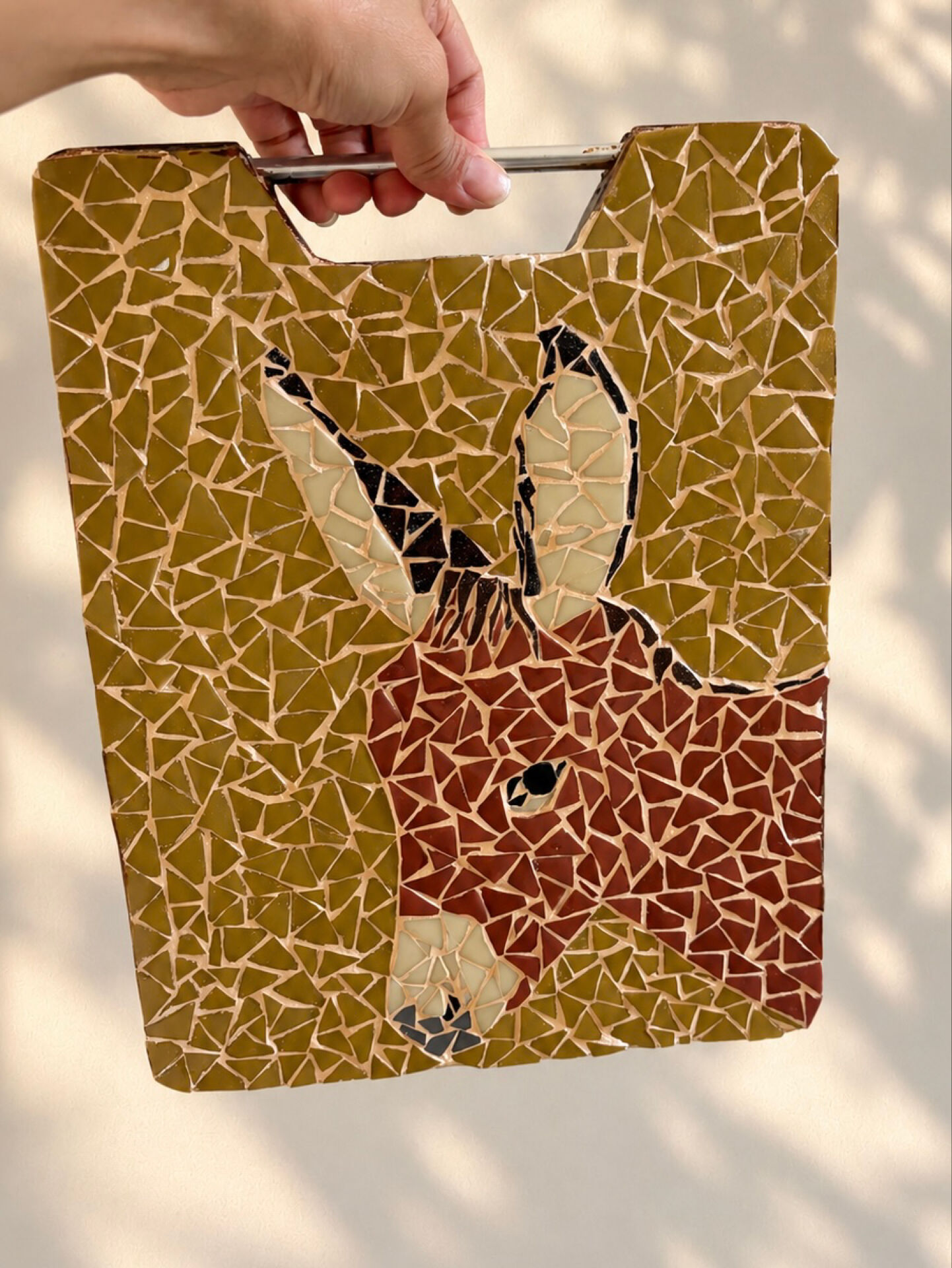 Vintage decorative mosaic chopping board