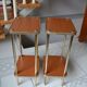 Pair of extra tables sofa tips Richard Creation 50s