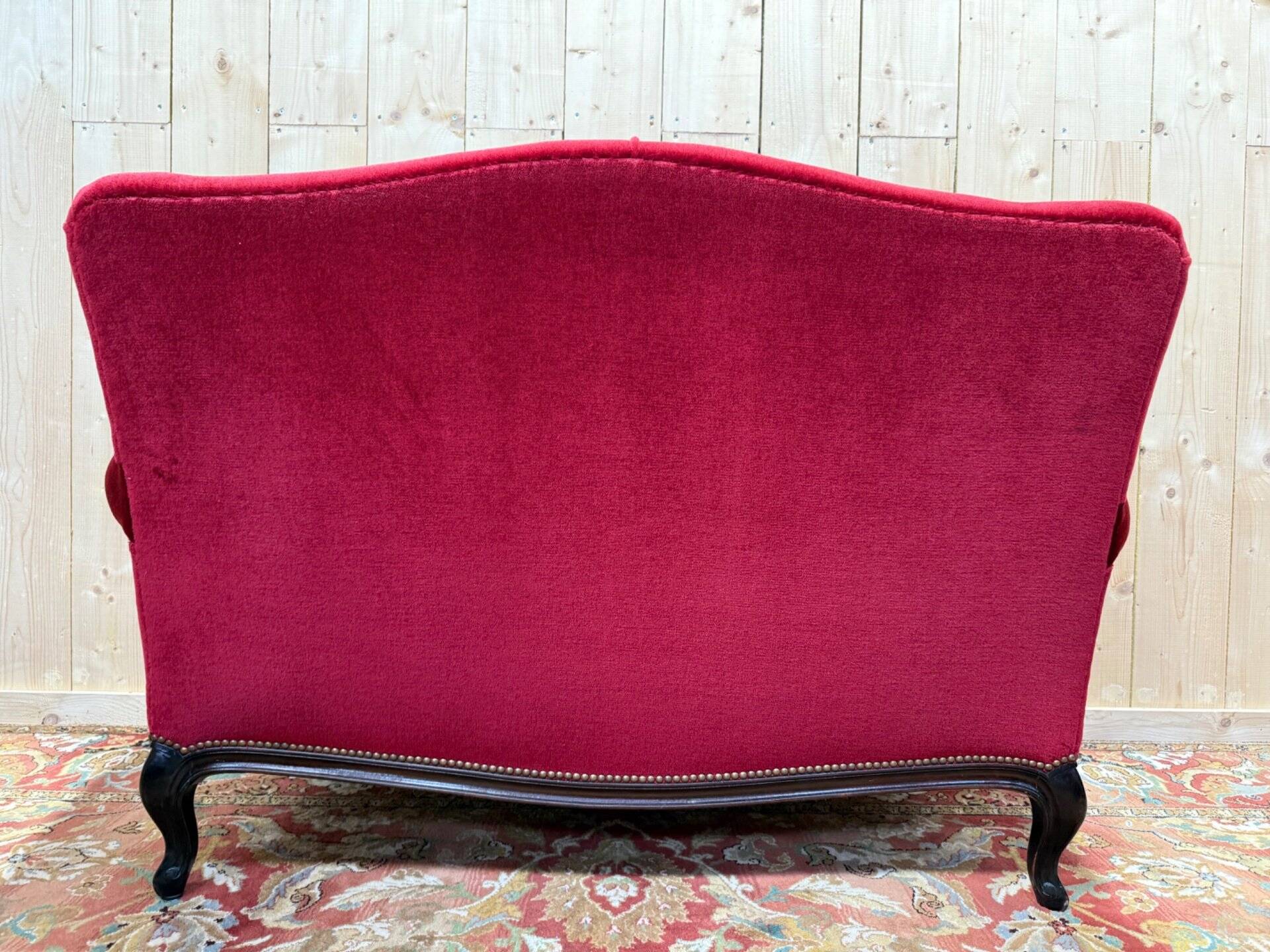 Salon canapé et paire de bergères de style Napoléon III