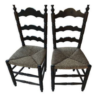 Straw chairs