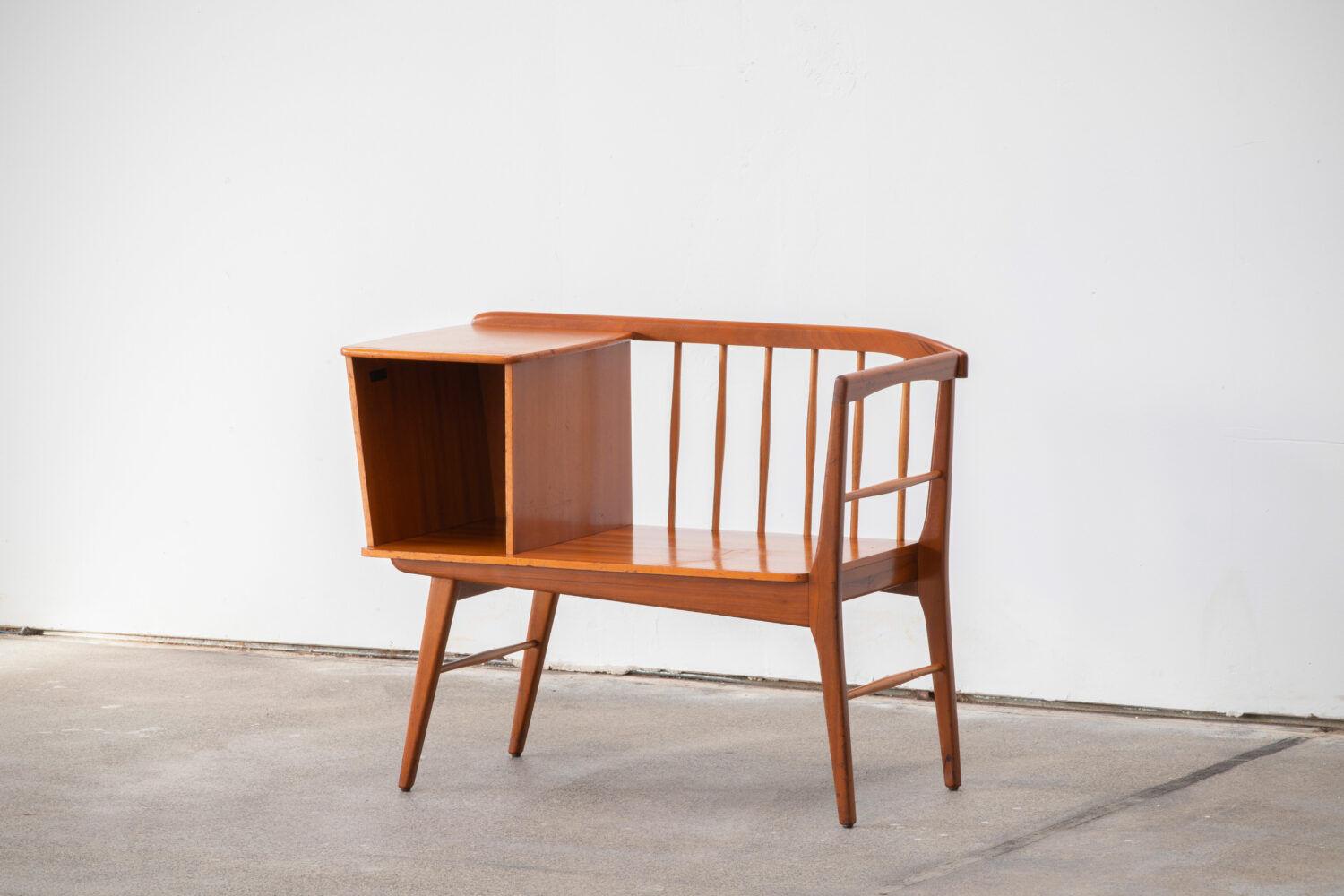 Scandinavian teak bench, 1960s