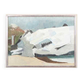 Original oil on canvas “Myrdalsjökull, Iceland” by Rolf Nordengren. Vintage & framed – 53 × 40 cm