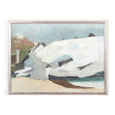 Original oil on canvas “Myrdalsjökull, Iceland” by Rolf Nordengren. Vintage & framed – 53 × 40 cm