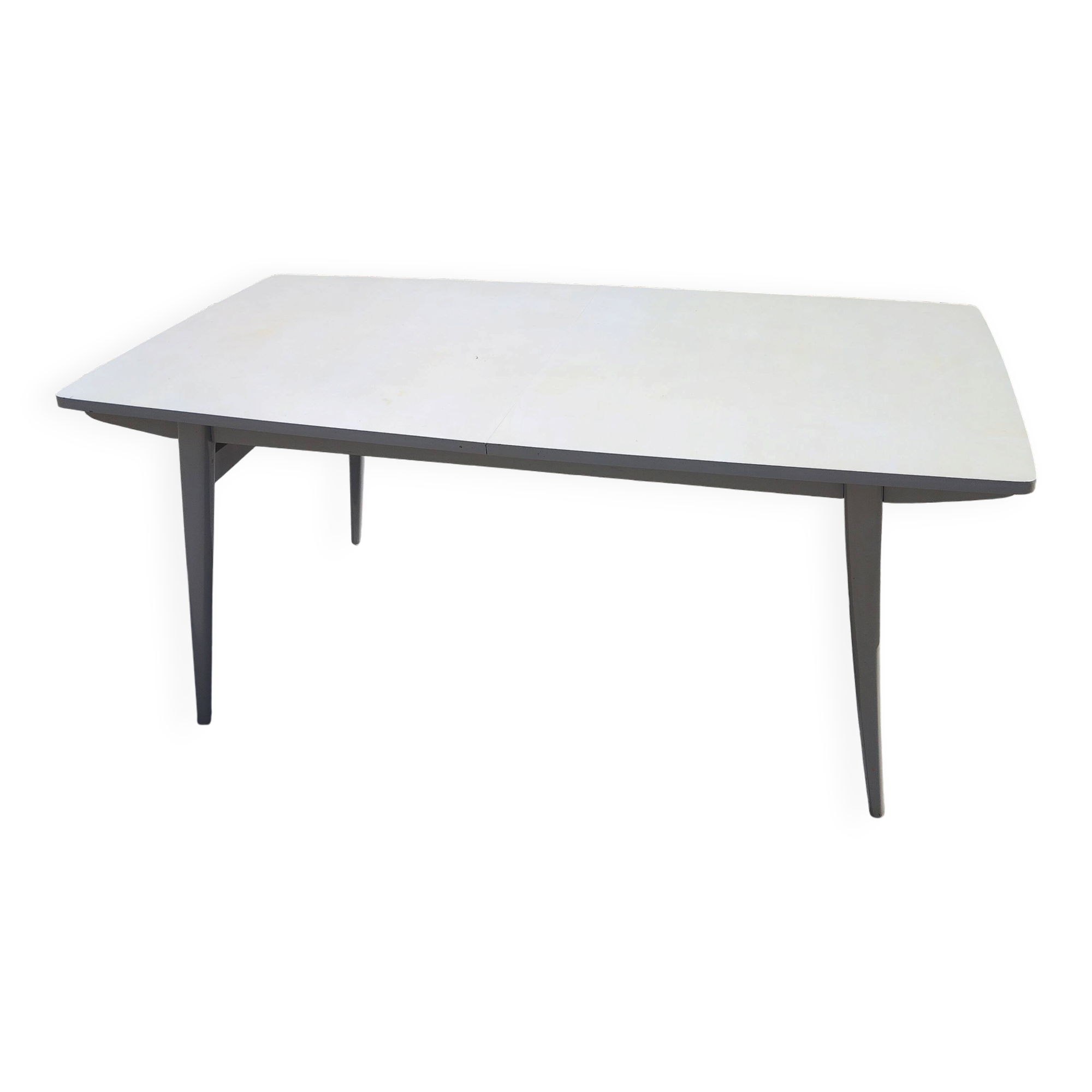 Large vintage extendable dining table – splayed legs