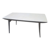 Grande table de salle à manger vintage extensible – pieds compas