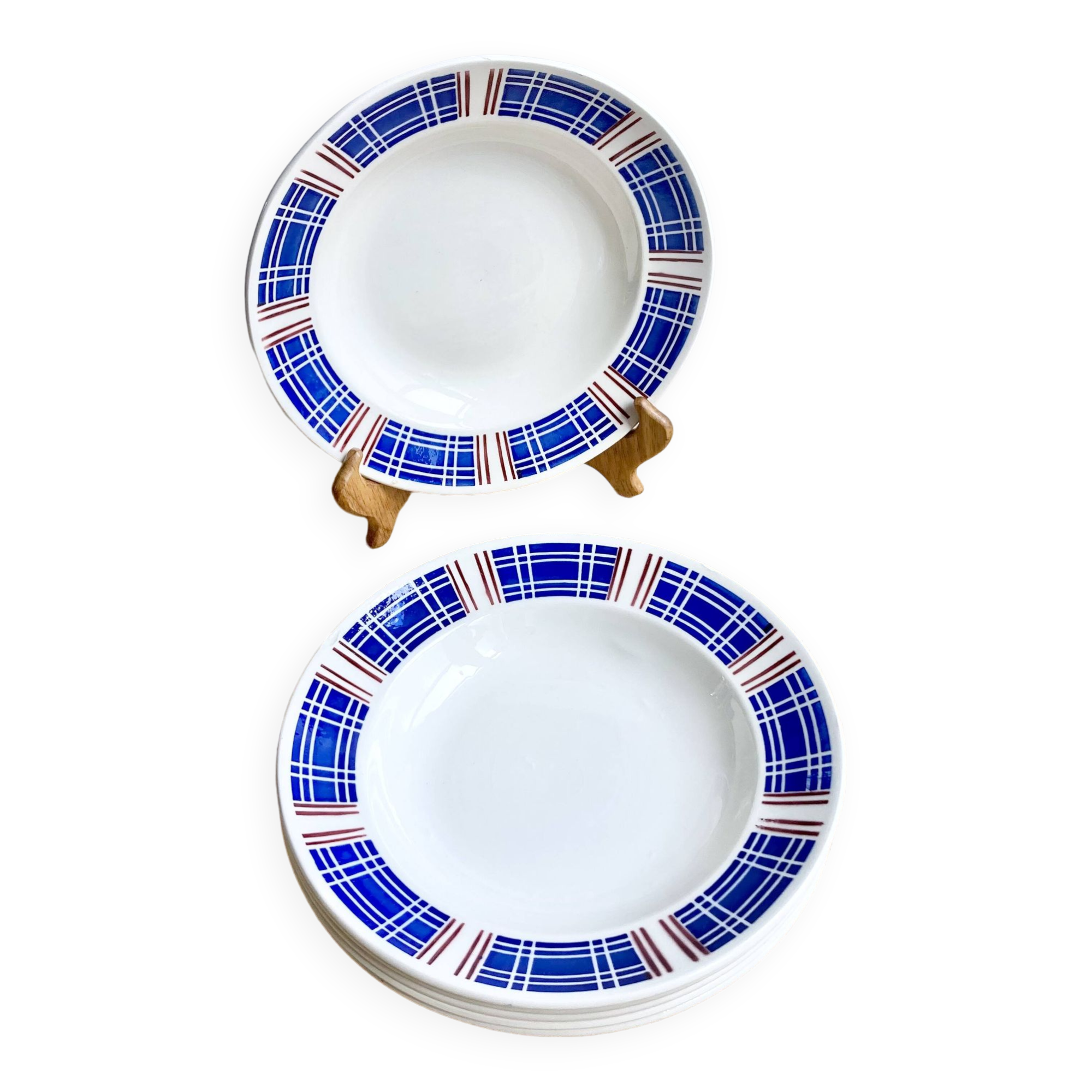 Art Deco Badonviller iron earth plates