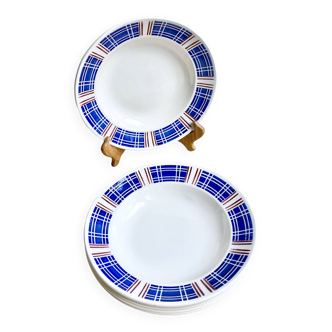 Assiettes terre de fer Art Deco Badonviller