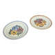Vintage Montereau Hbcm plate pair