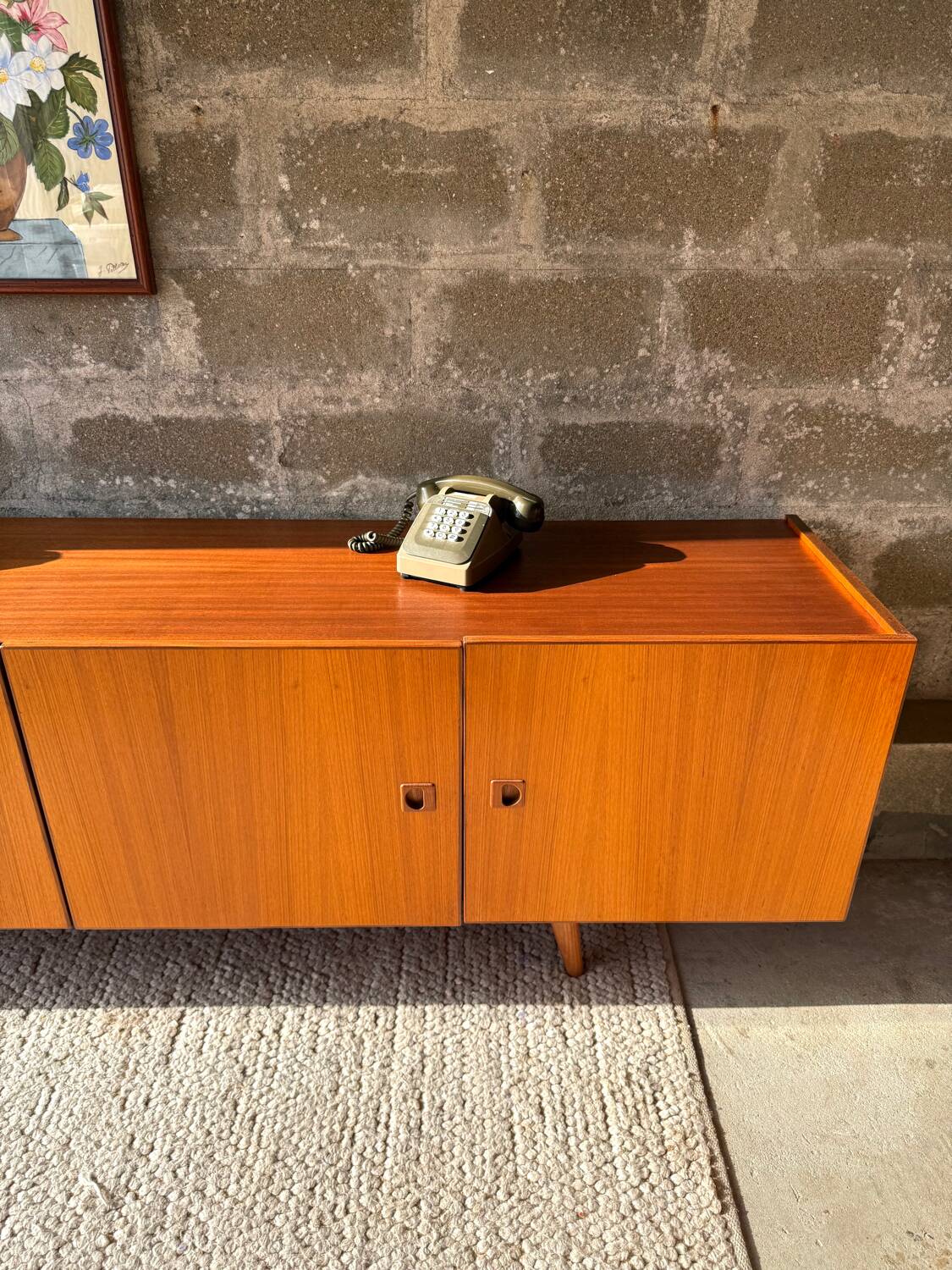 Vintage Scandinavian teak sideboard, 1960s/70s.