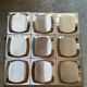 Set of 10 Space Age wall panels, 1970s