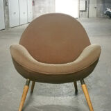 Chair Organic egg of Fritz Neth in the 1950s to Correcta