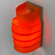 Wall light/sconce V 311 by Hans-Agne Jakobsson for Ellysett. Sweden 1970s