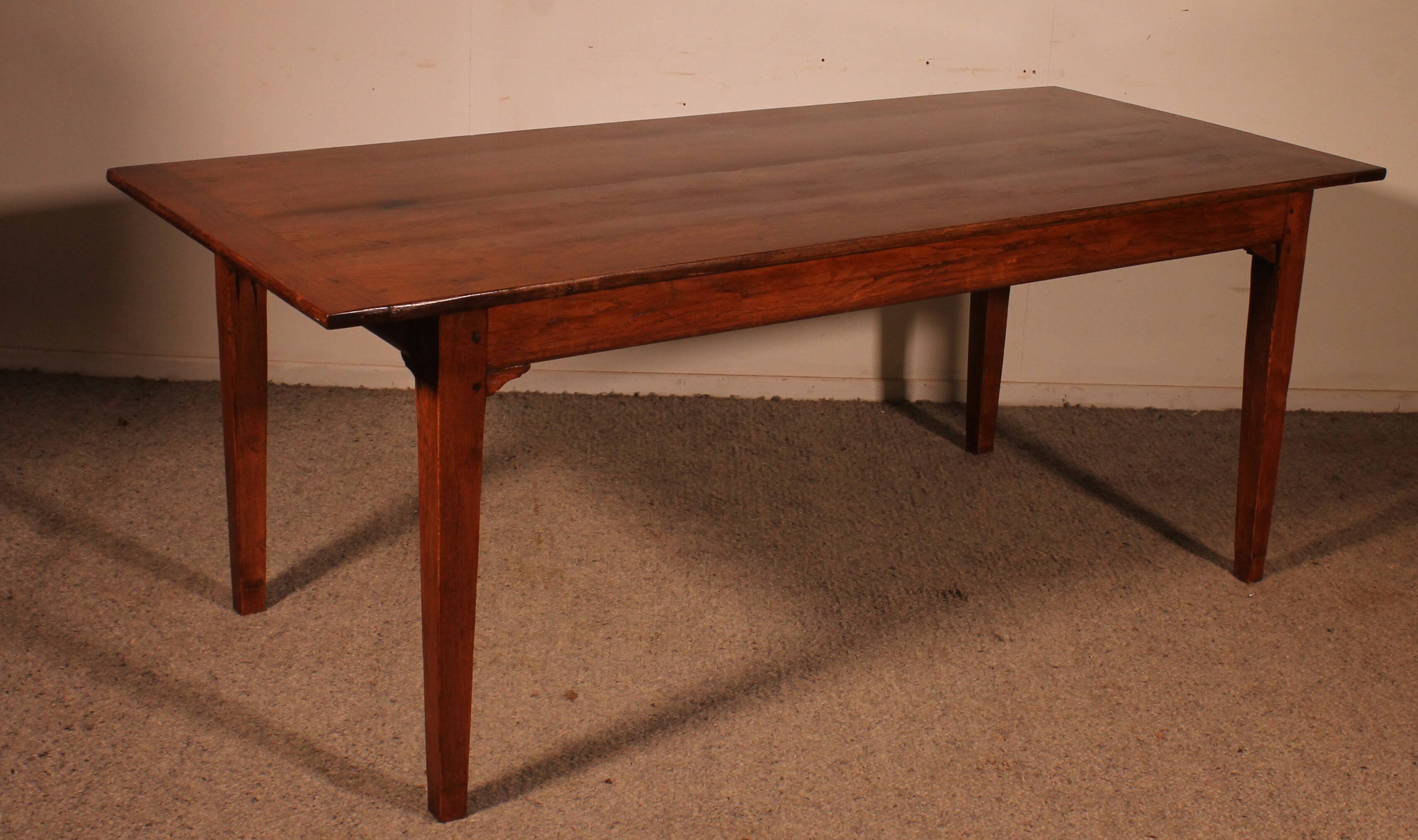 19th Century Oak Farmhouse Table