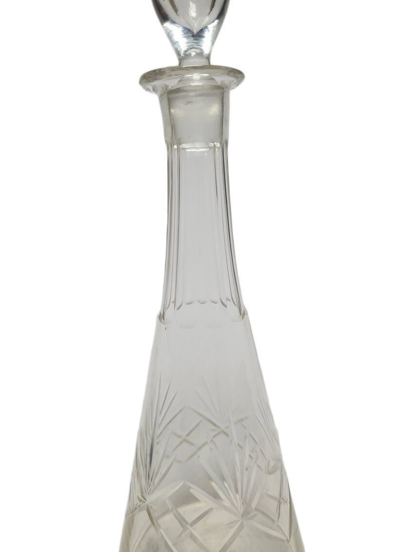 Art Deco crystal carafe, Germany, 1900s
