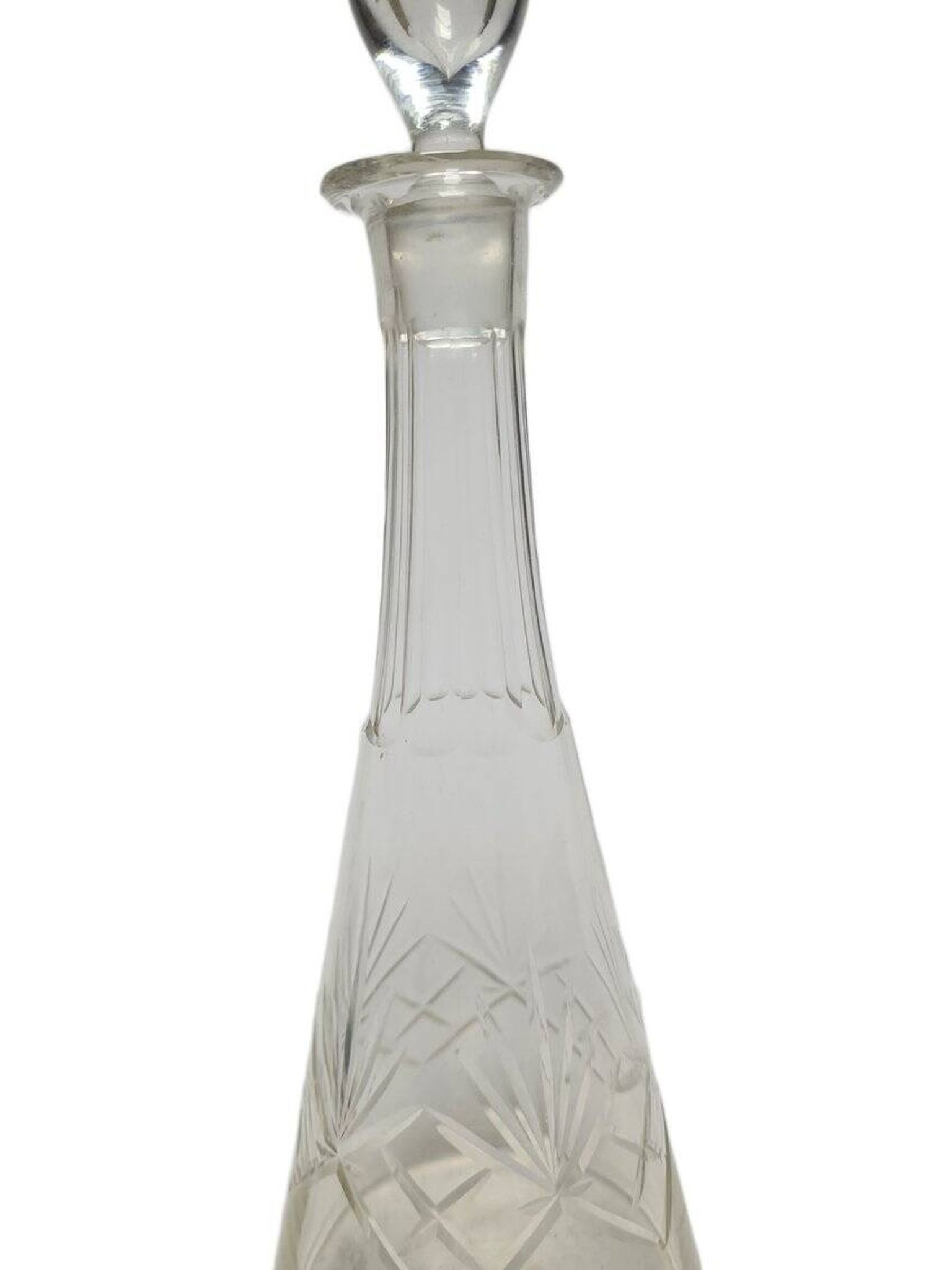 Art Deco crystal carafe, Germany, 1900s