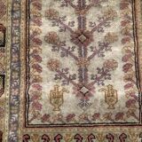 Vintage Turkish Kayseri carpet in silk and cotton 106x61 cm