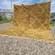 Large ochre and mustard Moroccan Mrirt rug 350x300 cm – diamond pattern