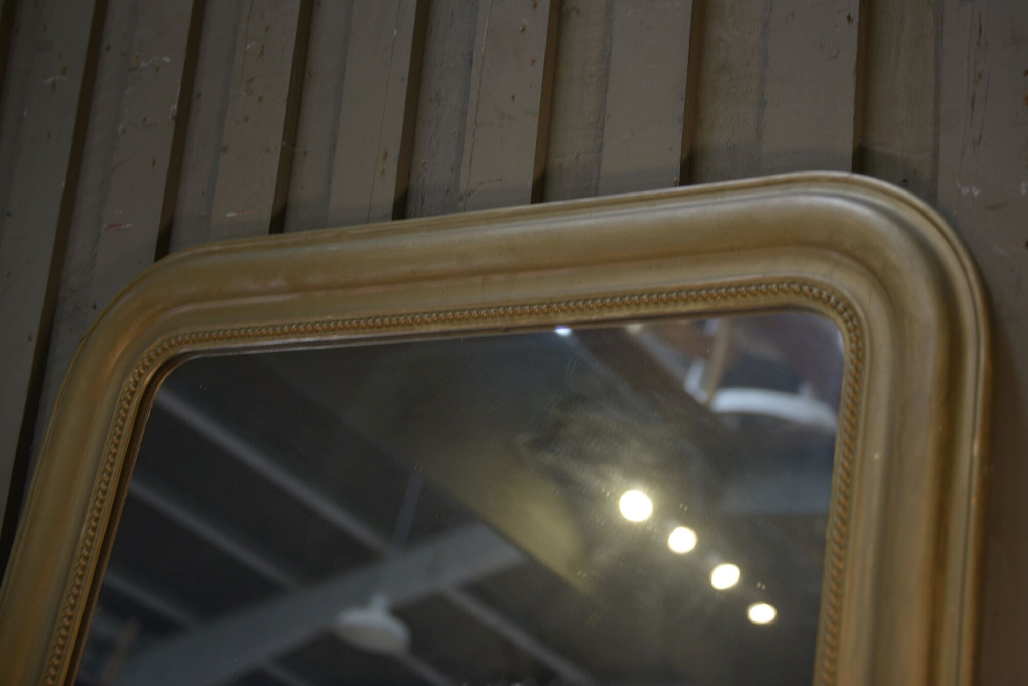 Old mirror in gilded wood 19th