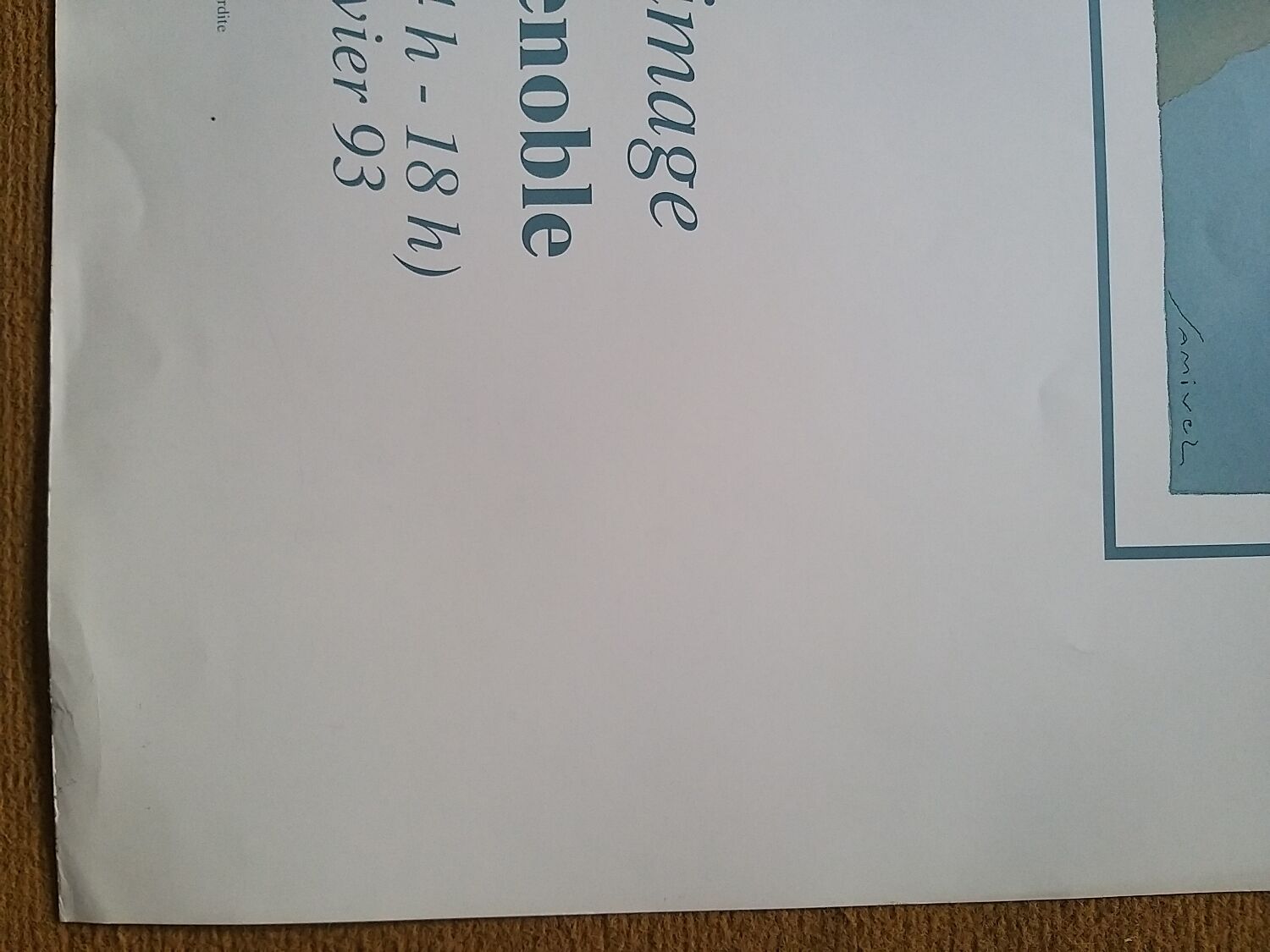 Old poster Samivel poet of the verb and image 1992
