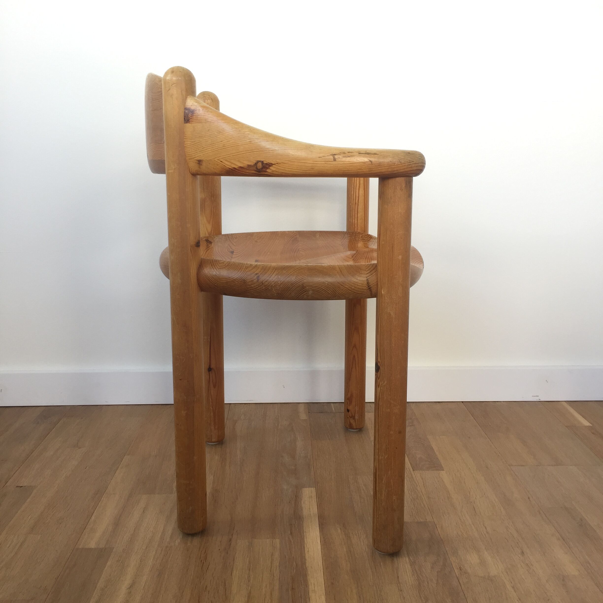 Set of 4 pine wood dining chairs by Rainer Daumiller ed. Hirtshals Savværk, 1970s