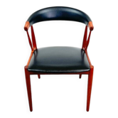 BA113 - Fauteuil en Teck et Cuir par Johannes Andersen