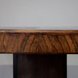 Art Deco Dining Table in Walnut Burl, 1930s