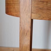 Walnut Art Deco side table 1930