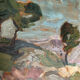 Oil on panel, Provençal landscape, circa 1930-1950