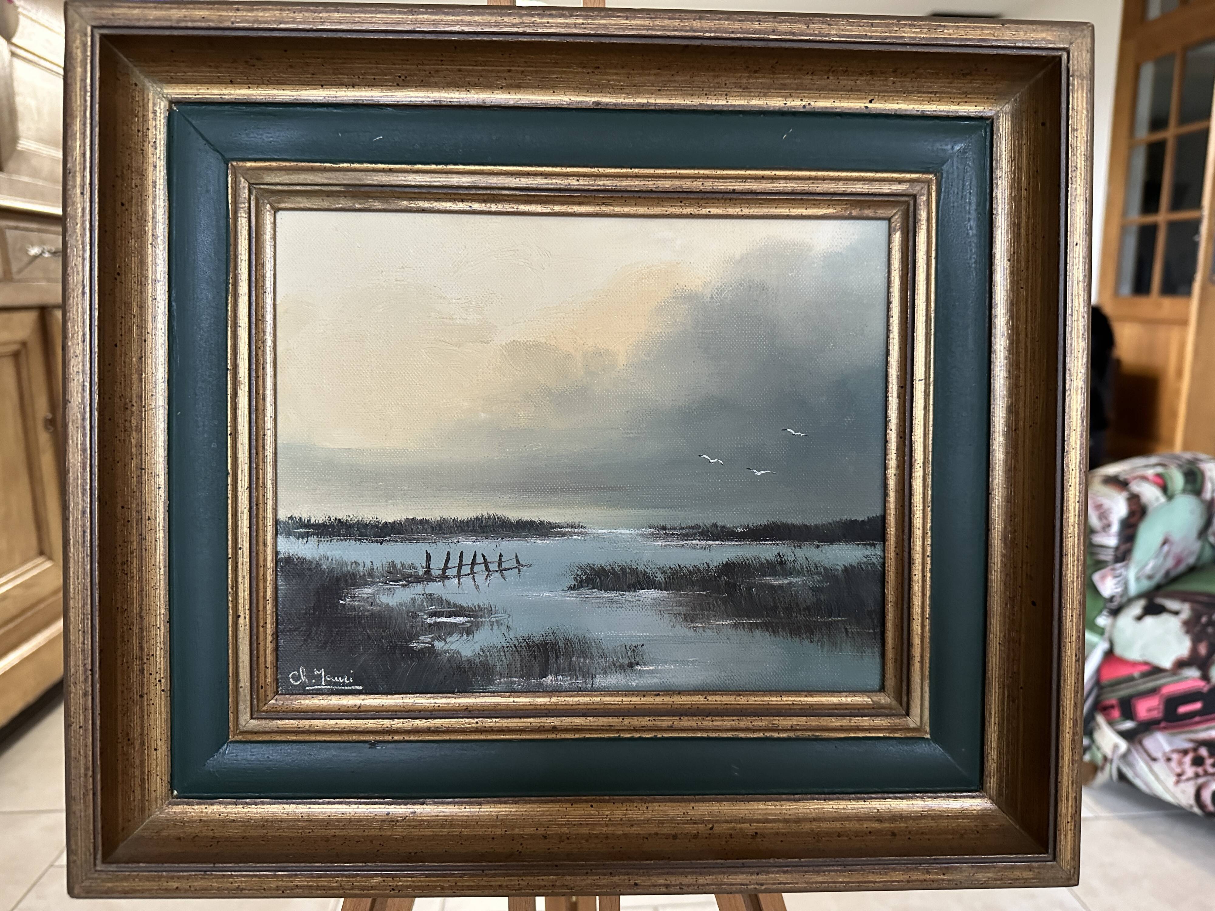 Oil on canvas by Charles Mauri