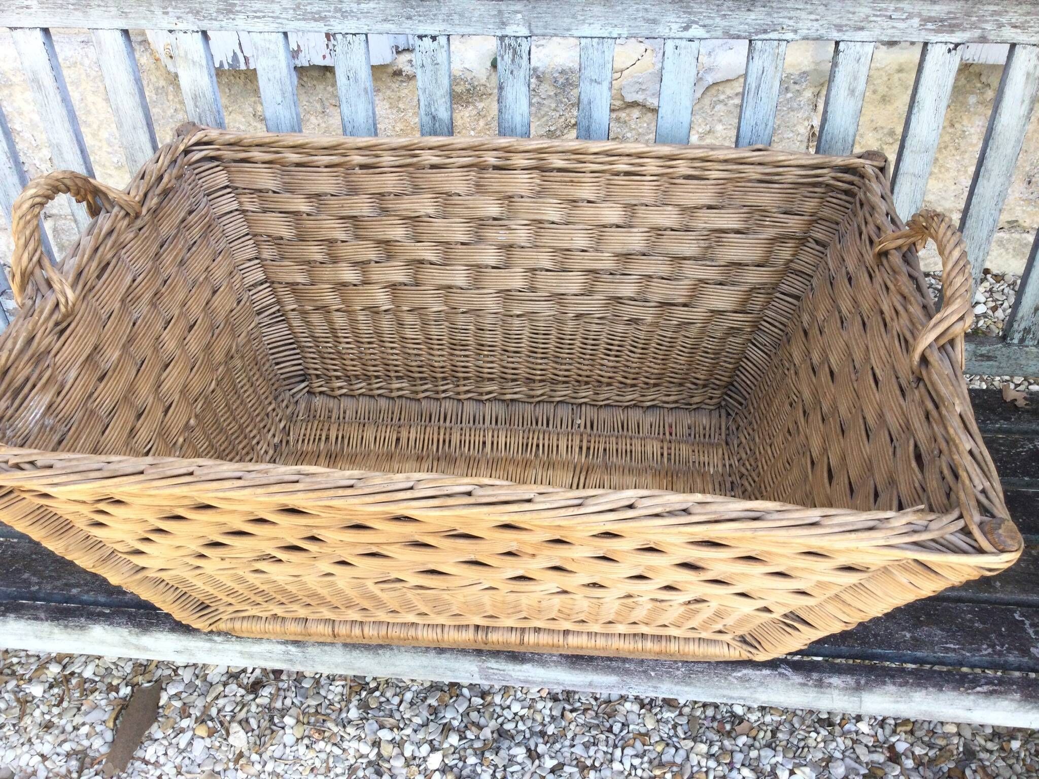 Panier ancien avec 2 anses
