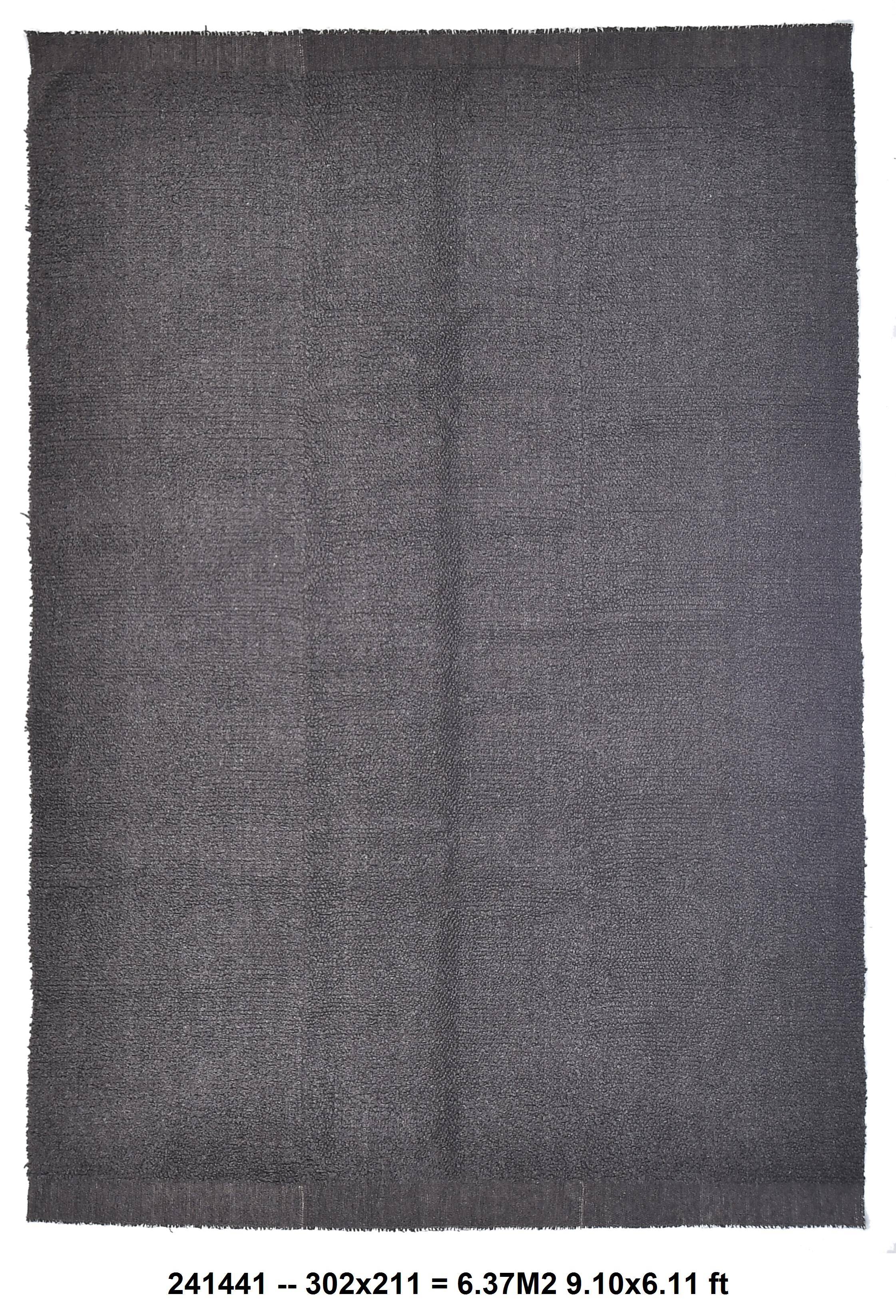 7x10 Oversize Brown Handmade Rug, 211x302Cm SK 241441