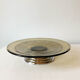Art Deco fruit cut smoked glass