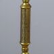 Lamppost in veined onyx and brass metal of the 1960s