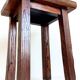 Spanish Baroque Oak Side Table or Stool, Wabi-Sabi Style, 18th C.