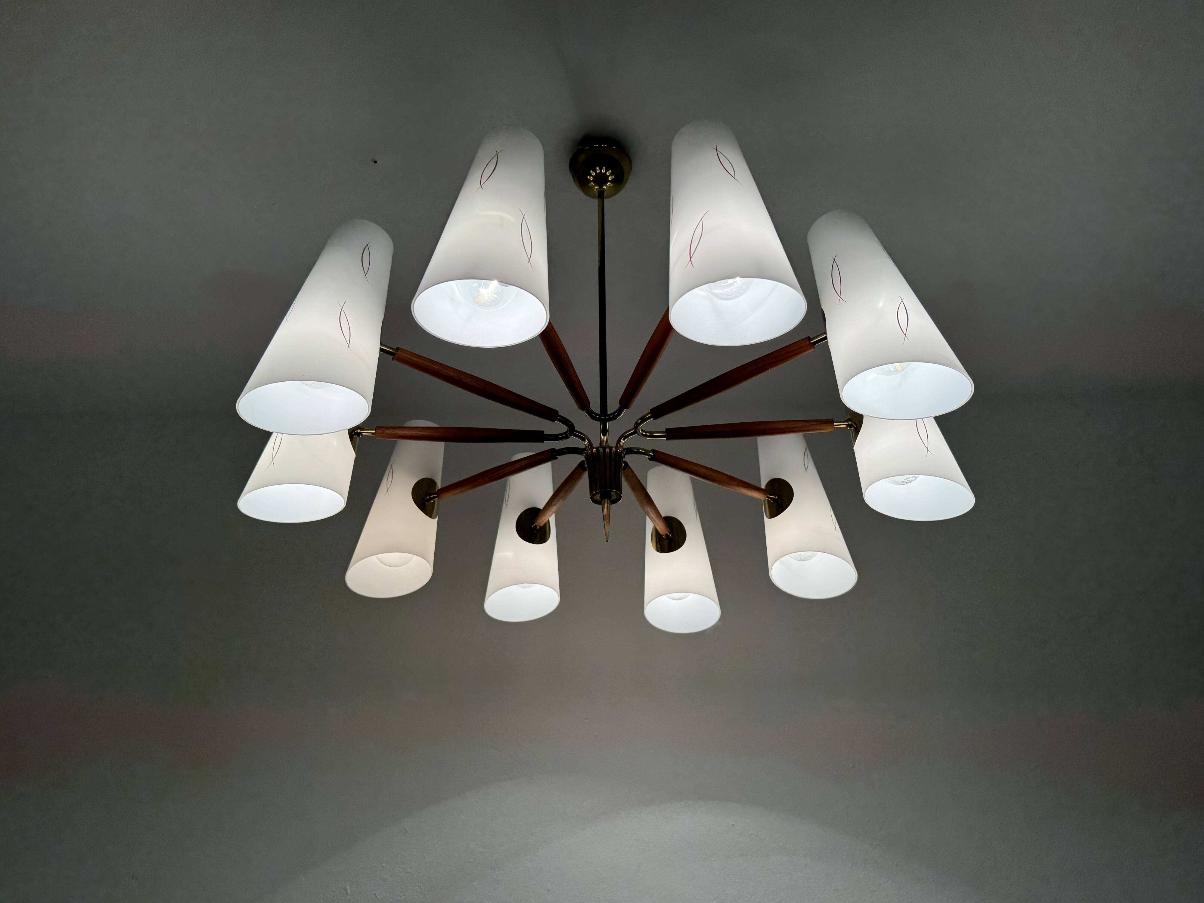 Lustre XL en laiton de Rupert Nikoll