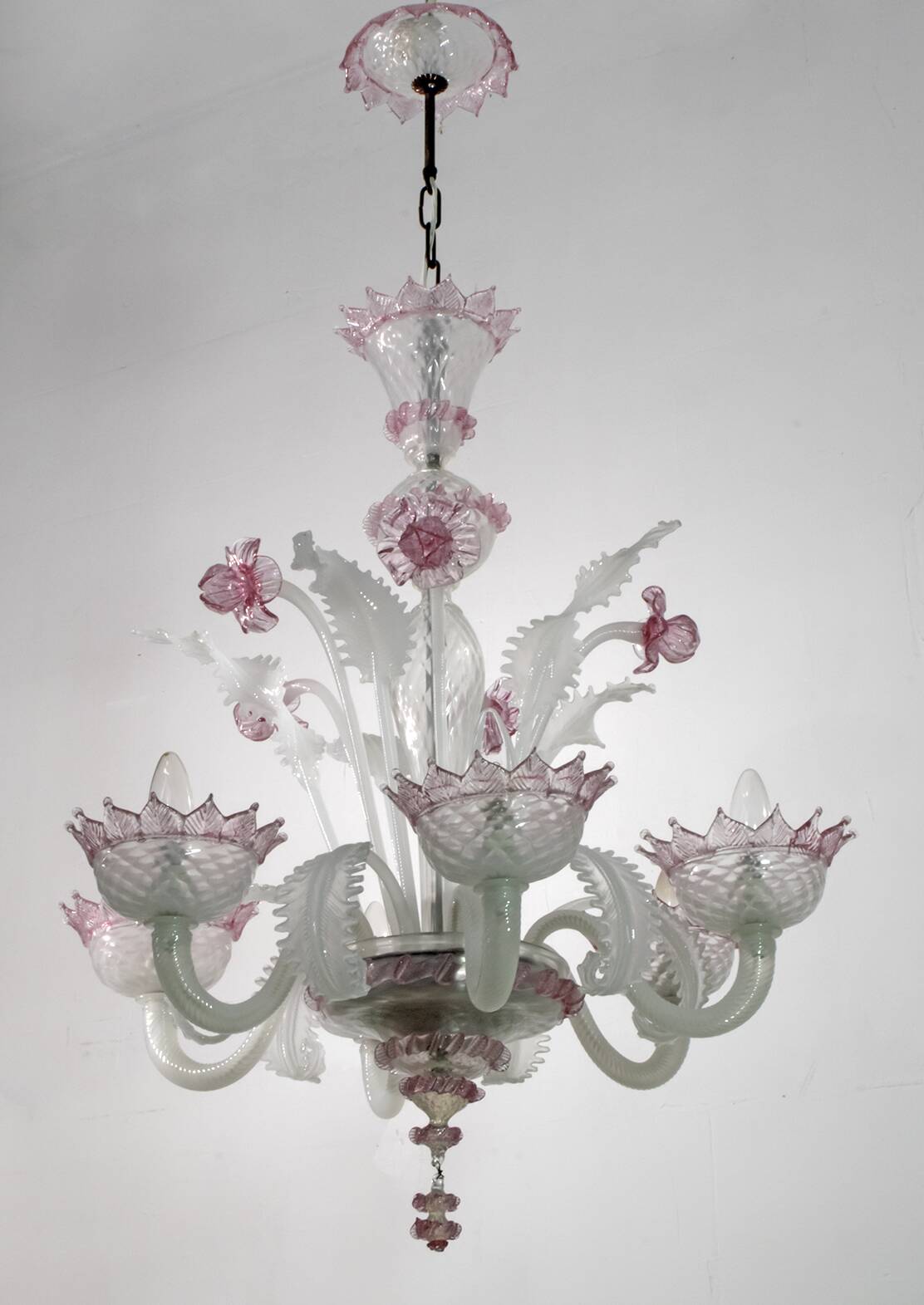 20th Century Modern Venetian Murano Glass Chandelier "Ca'rezzonico" Style