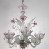 20th Century Modern Venetian Murano Glass Chandelier "Ca'rezzonico" Style