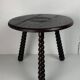 French modernist wood turned bobbin side sable in the manner of Charles Dud