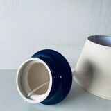 Lampe en céramique bleue nuit