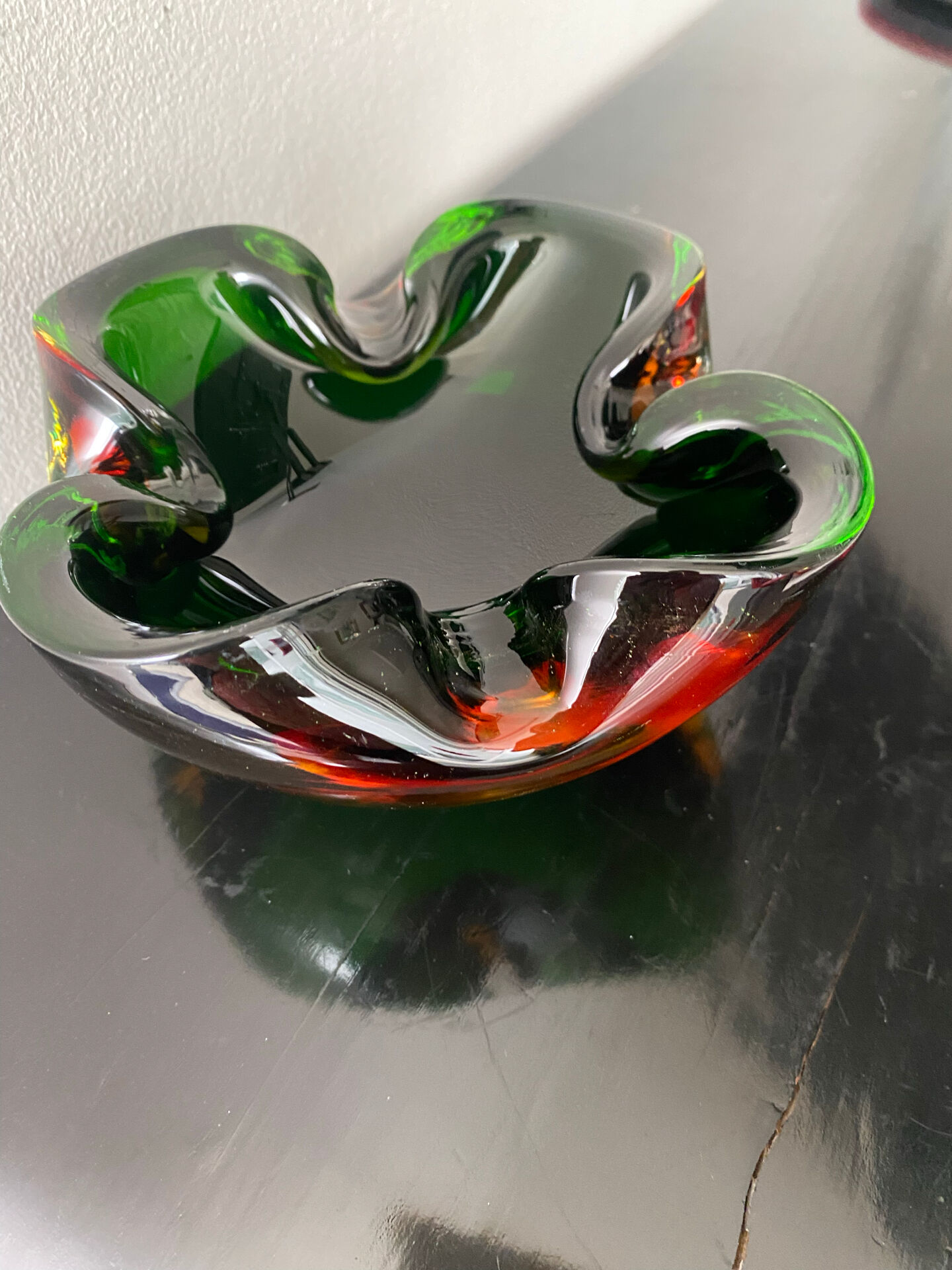 Murano Sommerso Ashtray by Flávio Poli