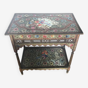 Table d'appoint, console peinte