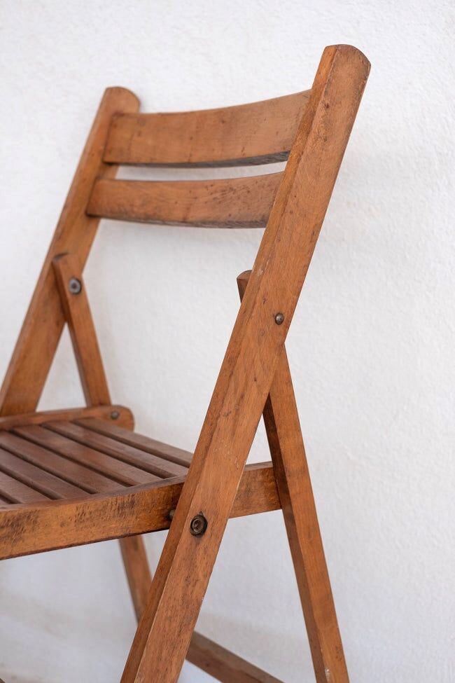 Pair of vintage folding chairs