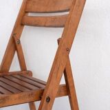 Paire de chaises pliantes vintage
