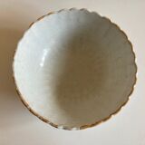 Enamelled earth godrons cup Vieux Moustiers 19th