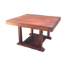 Extendable desk table in solid mahogany 125 to 175