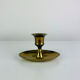 Vintage brass candlestick, rat of the cellar.